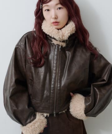 Kastane(カスタネ) 【11.8(土)12:00発売/WEB先行/S.Mサイズ展開】ボアフライトジャケット