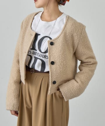 SHENERY(シーナリー) Uネックショートジャケット