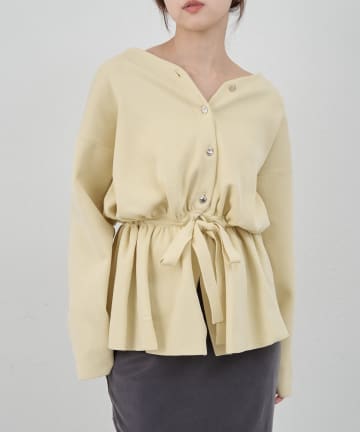 SHENERY(シーナリー) 【26SS予約】3WAYペプラムカーディガン