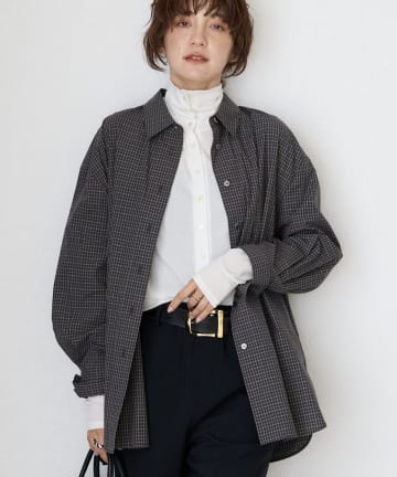 OUTLET(アウトレット) 【RIVE DROITE】ヴィンテージライクコットンチェックシャツ