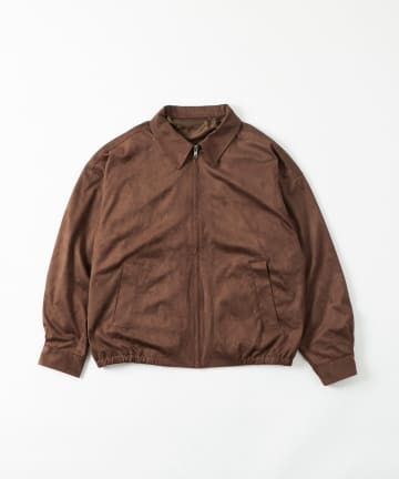 OUTLET(アウトレット) 【WHO'S WHO gallery】フェイクスウェードBIGブルゾン