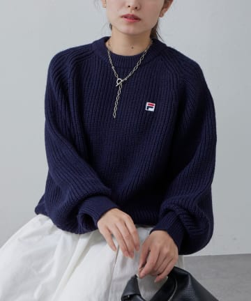 OUTLET(アウトレット) 【Lui's】ハイネッククロップドニット