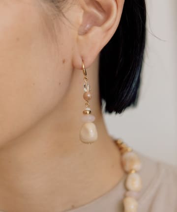 OUTLET(アウトレット) 【ear PAPILLONNER】あいまいマーブルピアス