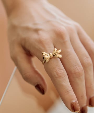 OUTLET(アウトレット) 【ear PAPILLONNER】レディリボンリング