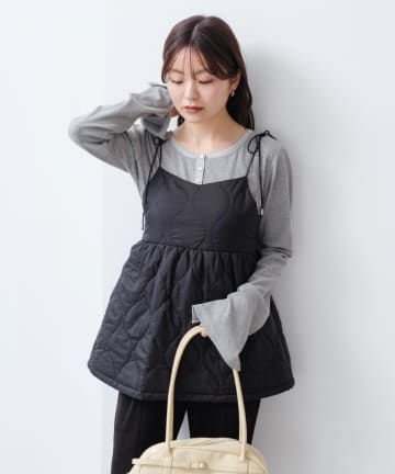 OUTLET(アウトレット) 【Kastane】キルティングキャミビスチェ