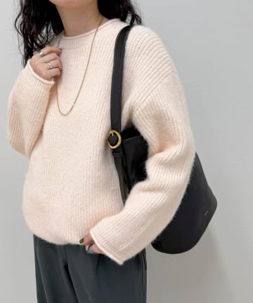 【BEAURE/ビュレ】バックルバケツレザートートバッグ