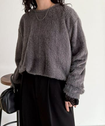 FREDY & GLOSTER(フレディ アンド グロスター) シャギールーズロンTシャツ