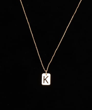 NOLLEY'S(ノーリーズ) 【grace grace/グラスグラス】10KイニシャルプレートNL-K