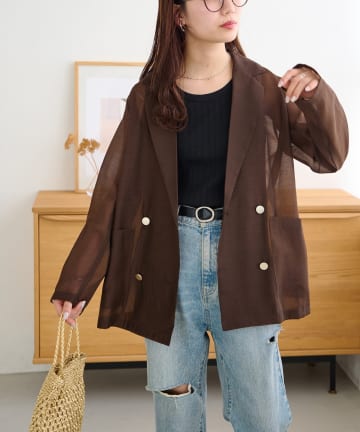 COLONY 2139(コロニー トゥーワンスリーナイン) シアーエステルボイルテーラードジャケット