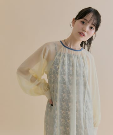 mystic(ミスティック) 11/1(sat)12:00予約START！【数量限定】[森川企画]シアーレイヤード ワンピースSET