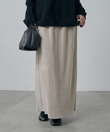 Lui's(ルイス) ベロアプリーツタイトスカート