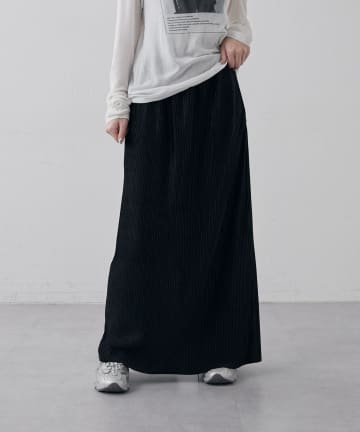 Lui's(ルイス) 【高見え◎】ベロアプリーツタイトスカート