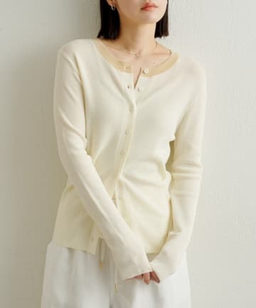 Omekashi(オメカシ) シアーニットカーディガン