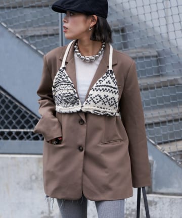 CIAOPANIC TYPY(チャオパニックティピー) 【etsinta/エシンタ】ノルディックニットブラビスチェ