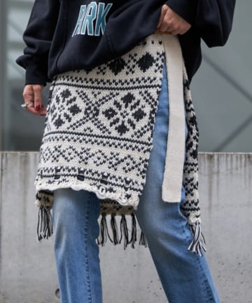 CIAOPANIC TYPY(チャオパニックティピー) 【etsinta/エシンタ】マルチウェイノルディックニット巻きスカート