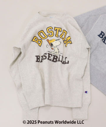 FREDY & GLOSTER(フレディ アンド グロスター) 【Champion/チャンピオン】SNOOPY CREW SWEATSHIRT