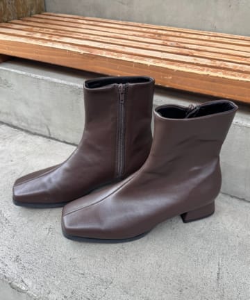 CIAOPANIC TYPY(チャオパニックティピー) 【履き心地抜群！】ストレッチスクエアブーツ