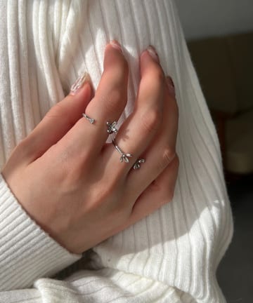 〈GOLDY/ゴールディ〉2SET小花リング