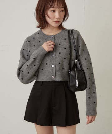 mline(エムライン) [mline]コンパクト ドットカーディガン