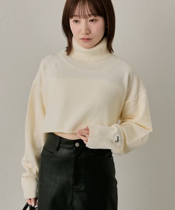 mline(エムライン) [mline]ショート タートルニット
