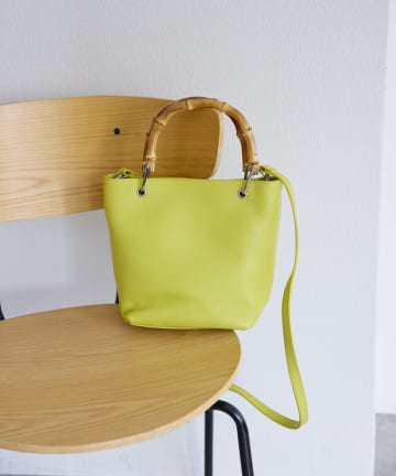 ear PAPILLONNER(イア パピヨネ) 《本革》バンブートートバッグS