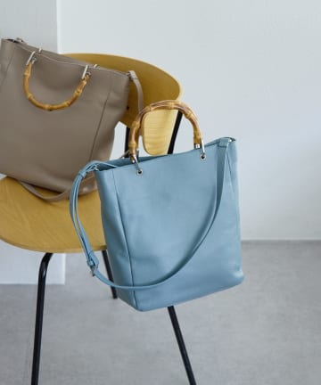 ear PAPILLONNER(イア パピヨネ) 《本革/A4サイズ対応》バンブートートバッグL