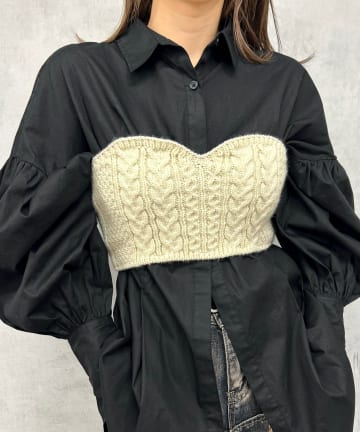 OUTLET(アウトレット) 【WHO'S WHO gallery】ケーブルニットベア