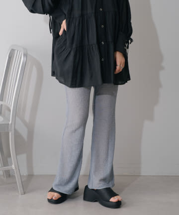 OUTLET(アウトレット) 【Kastane】シアーフラワーレギンスパンツ