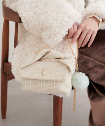 natural couture(ナチュラルクチュール) ねじりハンドルミニショルダー