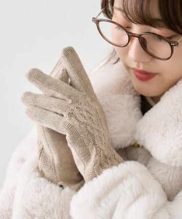 Remind me and forever(リマインドミーアンドフォーエバー) ＼スマホタッチ／ケーブル編み手袋