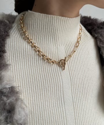 DOUDOU(ドゥドゥ) ミックスチェーンラリエット