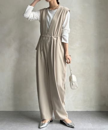 DOUDOU(ドゥドゥ) 【WEB限定/オケージョン対応】ペプラムオールインワン