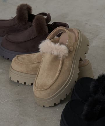 RAY CASSIN(レイカズン) ムートンスリッポン