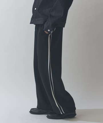 Lui's(ルイス) VISミラノリブ ワイドトラックパンツ