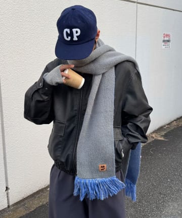 CIAOPANIC(チャオパニック) アソート柄フリンジマフラー