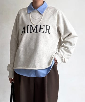 Chez toi(シェトワ) ロゴスウェット