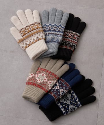 Remind me and forever(リマインドミーアンドフォーエバー) ジャガード柄手袋