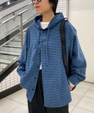 COLONY 2139(コロニー トゥーワンスリーナイン) アソートチェックフードシャツ