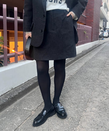 ウールミニスカート