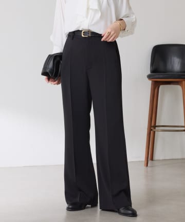 COLLAGE GALLARDAGALANTE(コラージュ ガリャルダガランテ) 【２サイズ展開】ツイルフレアパンツ/セットアップ/セレモ二ー