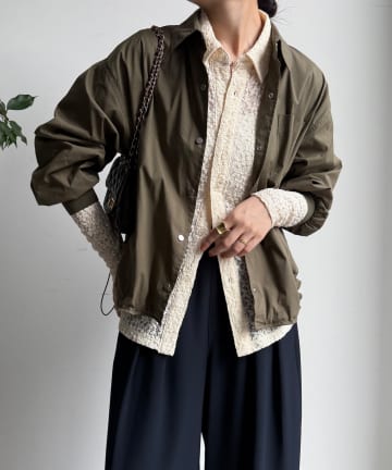 OUTLET(アウトレット) 【DouDou】サイドラインシャツブルゾン