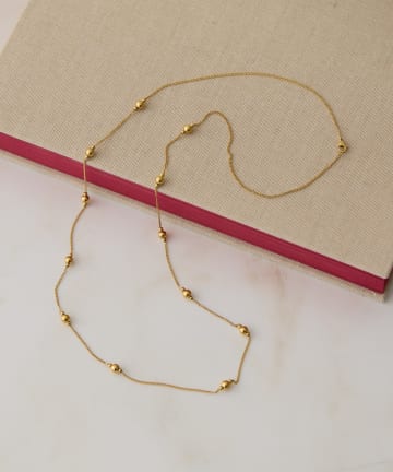 OUTLET(アウトレット) 【ear PAPILLONNER】ボールスペースロングネックレス