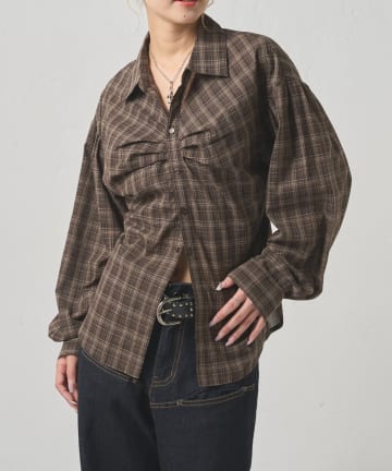 OUTLET(アウトレット) 【WHO'S WHO gallery】パフスリーブダーツシャツ