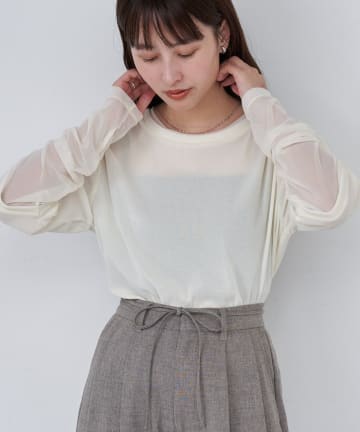 OUTLET(アウトレット) 【Kastane】B ベロアレイヤードライクトップス