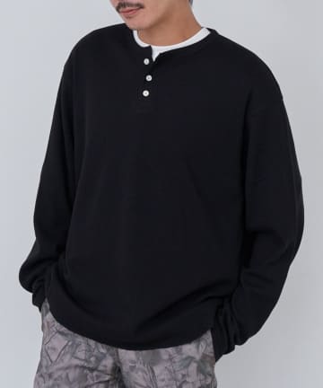 OUTLET(アウトレット) 【Kastane】BM ワッフルラウンドヘンリー