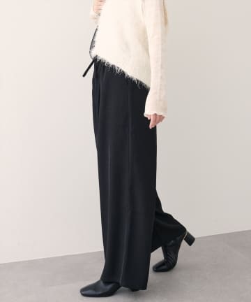 NICE CLAUP / OLIVE des OLIVE OUTLET(ナイスクラップ  / オリーブ デ オリーブ アウトレット) 【natural couture】イージーウエストワイドパンツ