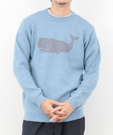 NOLLEY'S(ノーリーズ) クジラWJQ ダブルジャカードニット