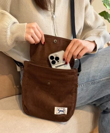 CIAOPANIC TYPY(チャオパニックティピー) 【FOX】コーデュロイフラップミニショルダーBAG