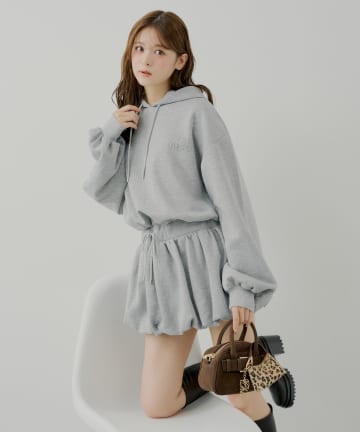 Chico(チコ) 【11/13(木)0:00販売開始】スウェットバルーンミニワンピース