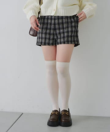 NICE CLAUP / OLIVE des OLIVE OUTLET(ナイスクラップ  / オリーブ デ オリーブ アウトレット) 【RMAF】ツイードショートパンツ